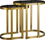 2dekans | Mica Decorations Kevin Bijzettafel - Set van 2 -, Huis en Inrichting, Tafels | Eettafels, Ophalen of Verzenden, Gebruikt