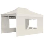 Partytent inklapbaar met wanden 4,5x3 m aluminium crme, Verzenden, Nieuw, 2 meter of meer, Partytent