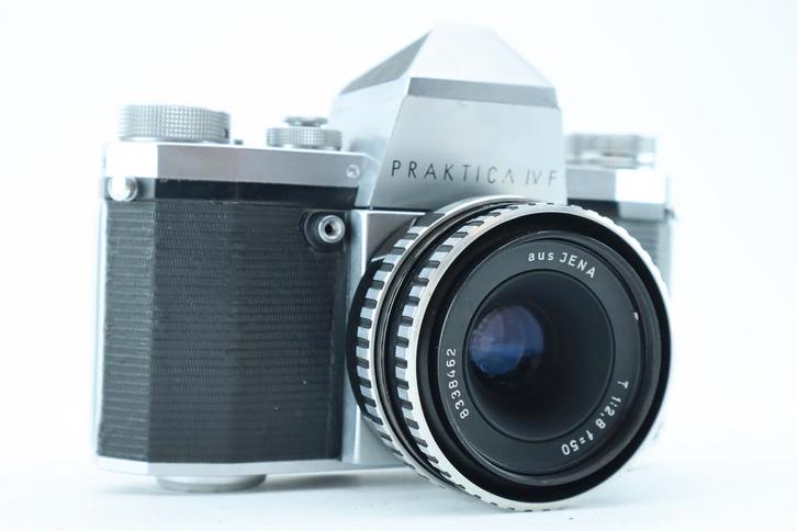 Praktica IV F with Aus Jena 50mm 2.8, Audio, Tv en Foto, Fotocamera's Analoog, Nieuw, Ophalen of Verzenden
