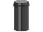 Brabantia Touch Bin Prullenbak - 60 liter - Matt Black, Verzenden, Zo goed als nieuw