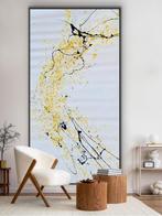 Laura Pinchete - Minimal black and yellow IV XXXL, Antiek en Kunst