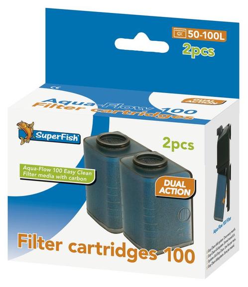 Superfish Aqua-Flow Easy Click Cartridge 100, Dieren en Toebehoren, Vissen | Aquaria en Toebehoren, Nieuw, Ophalen of Verzenden