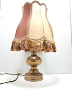 Tafellamp - Messing, Leder - 65 cm 4,4 kg