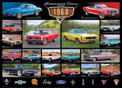 Eurographics puzzel American Cars o van €17,99 voor €12,59, Kinderen en Baby's, Speelgoed | Overig, Ophalen of Verzenden