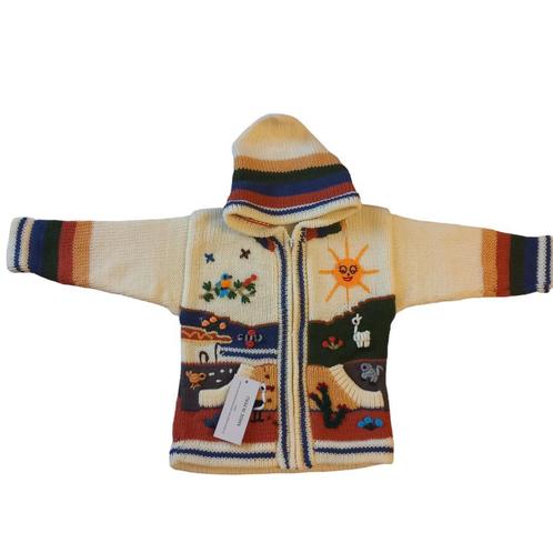 Kinder vest met rits, strickjacke Peru kinder, pullover peru, Kinderen en Baby's, Kinderkleding | Maat 128, Jongen of Meisje, Nieuw