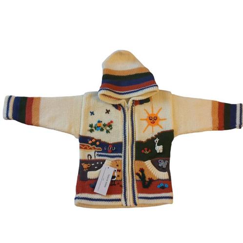 Kinder vest met rits, Peruvian kids sweater, jacke Peru kind, Kinderen en Baby's, Kinderkleding | Maat 128, Jongen of Meisje, Nieuw