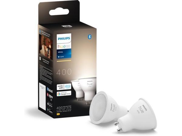 Veiling - Philips Hue Spot warmwit licht 2 pack GU10, Huis en Inrichting, Lampen | Losse lampen