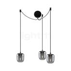 Umage Acorn Cannonball Hanglamp 3-lichts zwart, smoke/staal, Huis en Inrichting, Nieuw, Verzenden