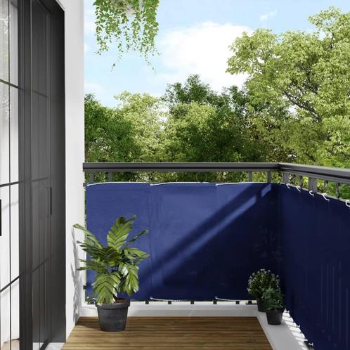 vidaXL Balkonscherm 90x1000 cm 100% oxford polyester blauw, Tuin en Terras, Zonneschermen, Nieuw, Verzenden