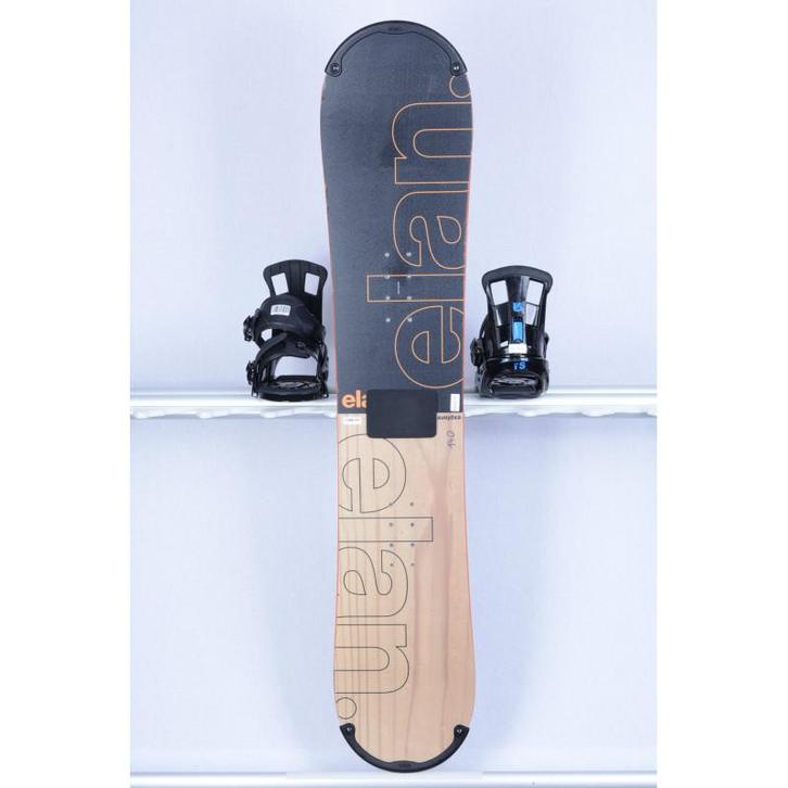 140 145 snowboard ELAN EXPLORE R, black/wood/orange, woodcor, Sport en Fitness, Snowboarden, Board, Gebruikt, Verzenden