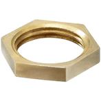 1 inch contramoer - Messing - Fijn draad, Doe-het-zelf en Verbouw, Ophalen of Verzenden, Nieuw, Minder dan 50 mm, Overige typen