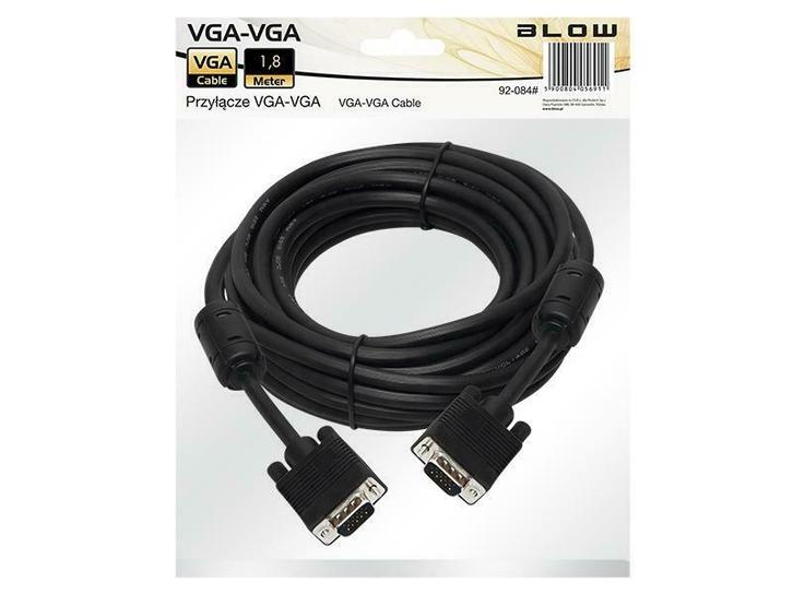 VGA kabel M-M 1,8 meter - FullHD, Computers en Software, Pc- en Netwerkkabels, Verzenden