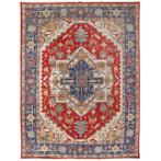 Afghan, Grote handgeknoopte traditionele Heriz tapijt Uniek, Nieuw