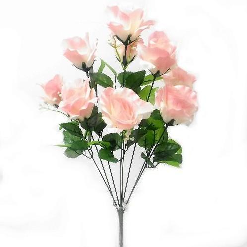 Roze. nbundel lightpink lichtroze+gips 9knoppen 54 cm., Huis en Inrichting, Woonaccessoires | Kunstplanten en Kunstbloemen, Nieuw