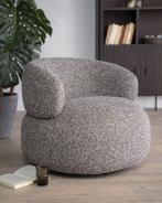 Fauteuil Eleonora MAEVE Taupe *NIEUW*, Nieuw, 75 tot 100 cm, Ophalen of Verzenden, 75 tot 100 cm