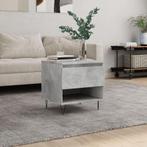 vidaXL Salontafel 50x46x50 cm bewerkt hout betongrijs, Huis en Inrichting, Tafels | Salontafels, Minder dan 50 cm, 50 tot 100 cm