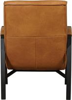 Leren fauteuil - Echt leer, Industrieel, Comfortabel en kies, Huis en Inrichting, Fauteuils, Nieuw, Ophalen of Verzenden, 50 tot 75 cm