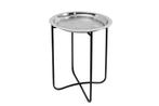 Side table CASABLANCA 50cm antique silver hammer stroke, Huis en Inrichting, Tafels | Sidetables, Ophalen of Verzenden, Nieuw