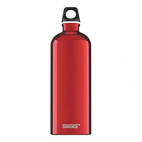 SIGG BOTTLE TRAVELLER 1L RED, Sport en Fitness, Bidons, Nieuw
