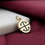 Gouden hanger van Chinees gelukssymbool (Hanger of bedel), Ophalen of Verzenden, Gebruikt, Goud, Overige merken