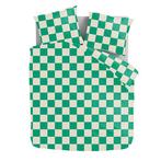 Luna Bedding Chess Block - Groen Dekbedovertrek  - 200 x 220, Nieuw, Groen, Deken of Dekbed, Tweepersoons