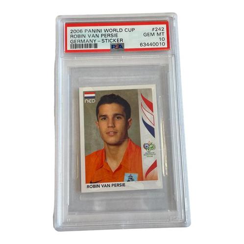 2006 Panini World Cup Robin van Persie ROOKIE PSA 10 POP 8, Hobby en Vrije tijd, Stickers en Plaatjes, Zo goed als nieuw, Verzenden