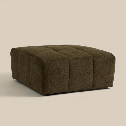 *WOONWINKEL* PEPP Interiors Wave Hocker Met Stiksels Groen, Huis en Inrichting, Banken | Bankstellen, Nieuw, Verzenden