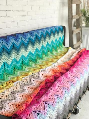 Haakpakket byClaire Alle kleuren deken beschikbaar voor biedingen