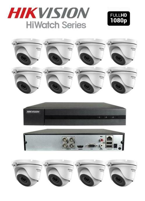 Hikvision Turbo Complete set van 12x 2 MP Camera's +2TB, Zakelijke goederen, Kantoor en Winkelinrichting | Beveiliging