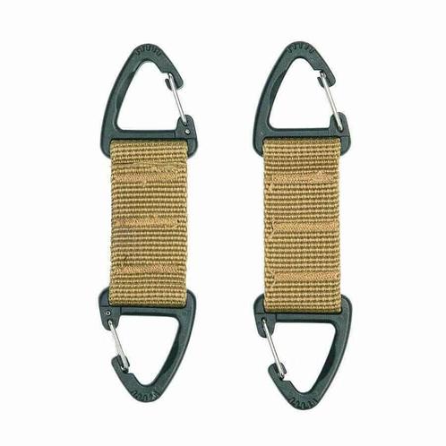 Dubbele karabijnhaak 2-set. Diverse kleuren, Caravans en Kamperen, Kampeeraccessoires, Nieuw, Verzenden
