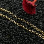 8 Krt. Jasseron schakel armband | 19 cm (jasseron armband), Ophalen of Verzenden, Goud