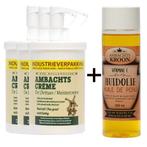 3x 1000ml Ambachtscreme + 1x Vitamine E Huidolie 200ml, Verzenden, Nieuw