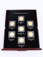 Nederland. 7x Penningen (Verguld) / De koninklijke, Postzegels en Munten