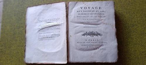 M. James Bruce - Voyage aux sources du Nil, en Nubie et en, Antiek en Kunst, Antiek | Boeken en Bijbels