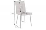 Retro design stoel MODENA antiek taupe met decoratieve, Huis en Inrichting, Ophalen of Verzenden, Nieuw