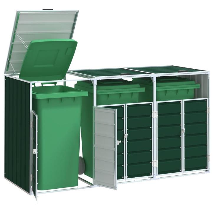 vidaXL Containerberging voor 3 containers 216x81x115 cm, Doe-het-zelf en Verbouw, Overige Doe-het-zelf en Verbouw, Nieuw, Verzenden