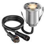 LED inbouw terrasverlichting – 32mm – 0.8 Watt – 2900K – RVS, Ophalen of Verzenden, Nieuw