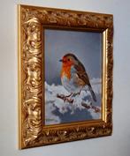 Giovanni Parlato - Pettirosso nella neve, Antiek en Kunst