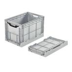 Vouwkrat klapkrat 600x400x400mm, extra stevig, 80l, grijs,, Ophalen of Verzenden