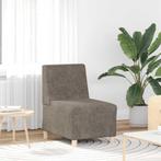 vidaXL Modulaire bank zonder armleuningen donkergrijs 55 cm, Huis en Inrichting, Banken | Bankstellen, Verzenden, Nieuw, Leer