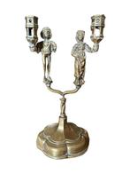 Chandelier En Bronze Gothique Anthropomorphe –, Antiek en Kunst