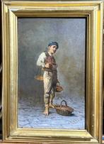 Achille Mollica (1832-1885) - Venditore di Castagne