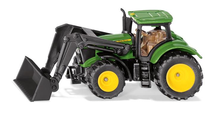 Siku John Deere met voorlader  1:87 (Siku Landbouw), Kinderen en Baby's, Speelgoed | Overig, Nieuw, Ophalen of Verzenden