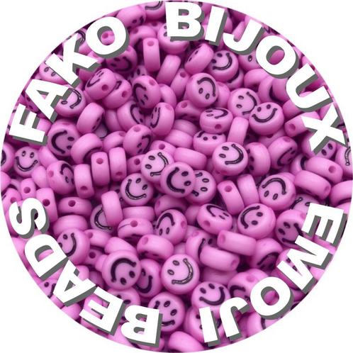 Fako Bijoux® - Emoji / Smiley Kralen - Acryl - 7mm -, Hobby en Vrije tijd, Kralen en Sieraden maken, Verzenden