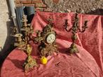 Klok en garnituur set (3) - Brons, Messing - 1850-1900, Antiek en Kunst, Antiek | Klokken