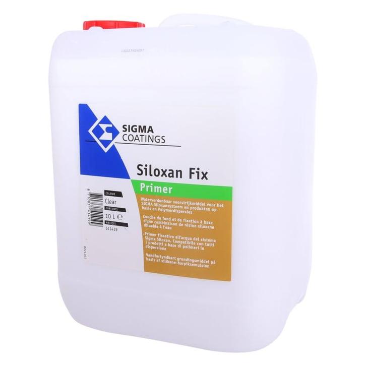 Sigma Siloxan Fix Primer - 10 liter (Voorstrijk middelen), Doe-het-zelf en Verbouw, Verf, Beits en Lak, Verf, Overige kleuren