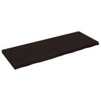 vidaXL Wandschap behandeld massief eikenhout donkerbruin, Huis en Inrichting, Woonaccessoires | Wandplanken en Boekenplanken, Verzenden