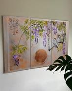 Ksavera - Japanese wisteria J303 - triptych - XXL - 150cm, Antiek en Kunst