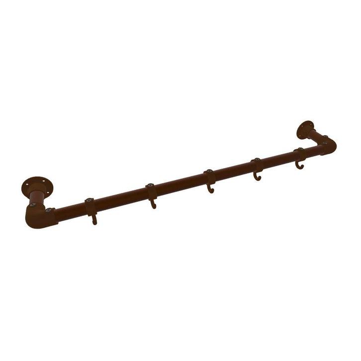 Industriële Steigerbuis Kapstok Leeds | Vintage Brown 33.7 m, Huis en Inrichting, Woonaccessoires | Kapstokken, Ophalen of Verzenden