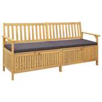 vidaXL Opslagbank met kussen met opslag met de deur, Verzenden, Nieuw